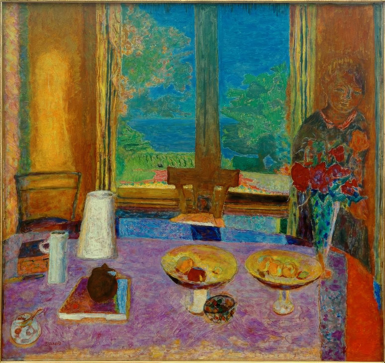 Large Dining Room Overlooking the Garden by Pierre Bonnard